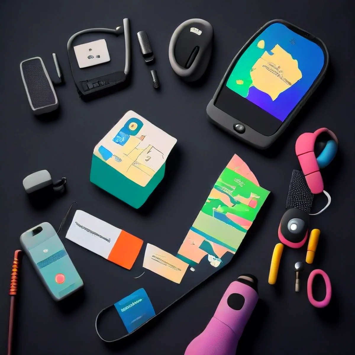 スマートフォンやデジタルカードなどのスマートな旅行アイテム