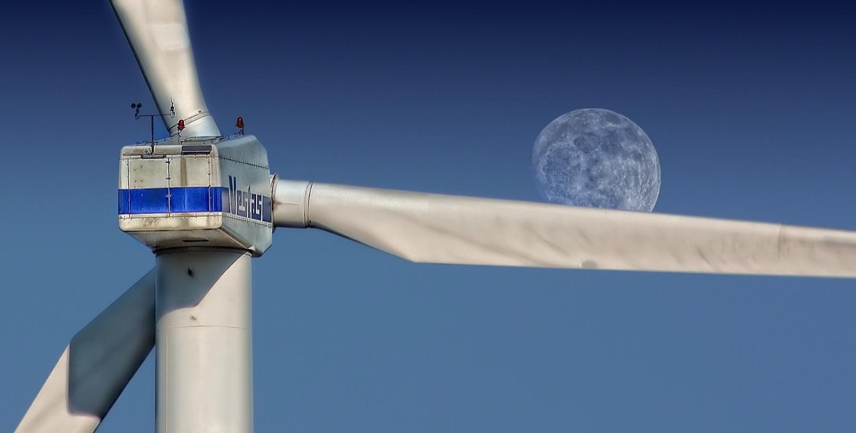 wind turbine field in Hokkaido