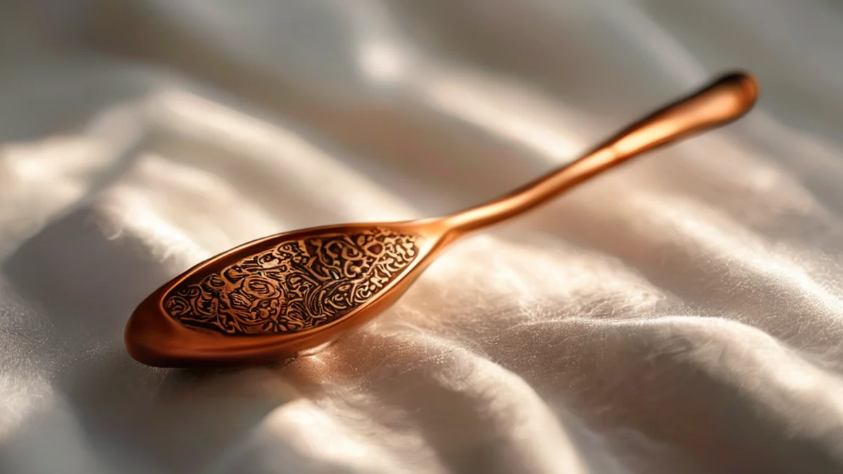 Ritual Koto Sake Spoon, handgemaakte houten lepeltje voor sake dienen.